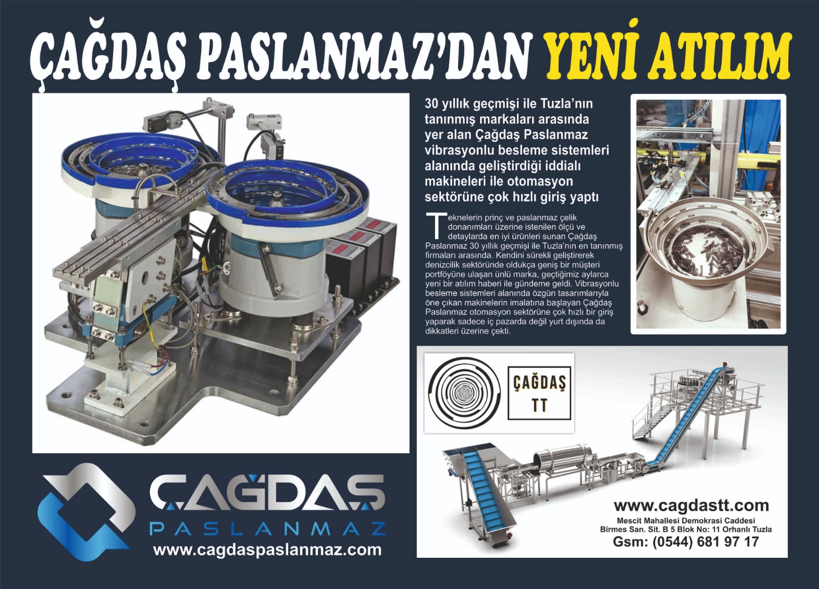 Çağdaş Paslanmazdan Yeni Atılım